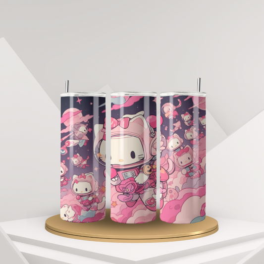 Custom 20 oz Stainless Steel Tumbler – Hello Kitty Design