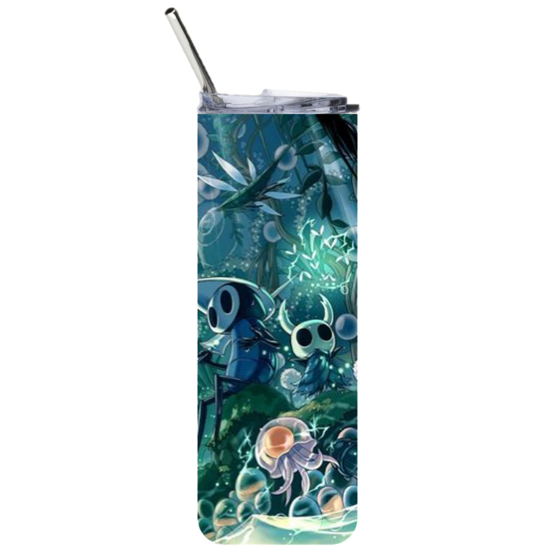 20 oz Stainless Steel Tumbler – Hollow Knight Greenpath Design