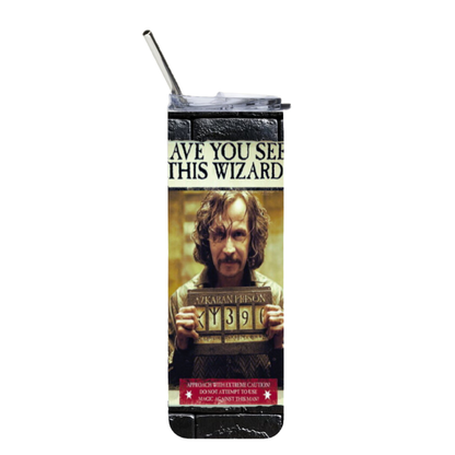 20 oz Stainless Steel Tumbler – Harry Potter and the Prisoner of Azkaban movie "Have You Seen This Wizard" Design