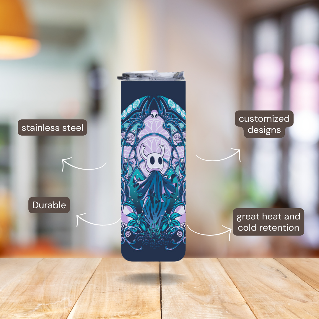 20 oz Stainless Steel Tumbler – Hollow Knight Design